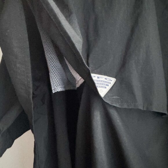 Columbia PFG Performance Fishing Gear Black Nylon Men's Shirt 4XL - Picture 8 of 8